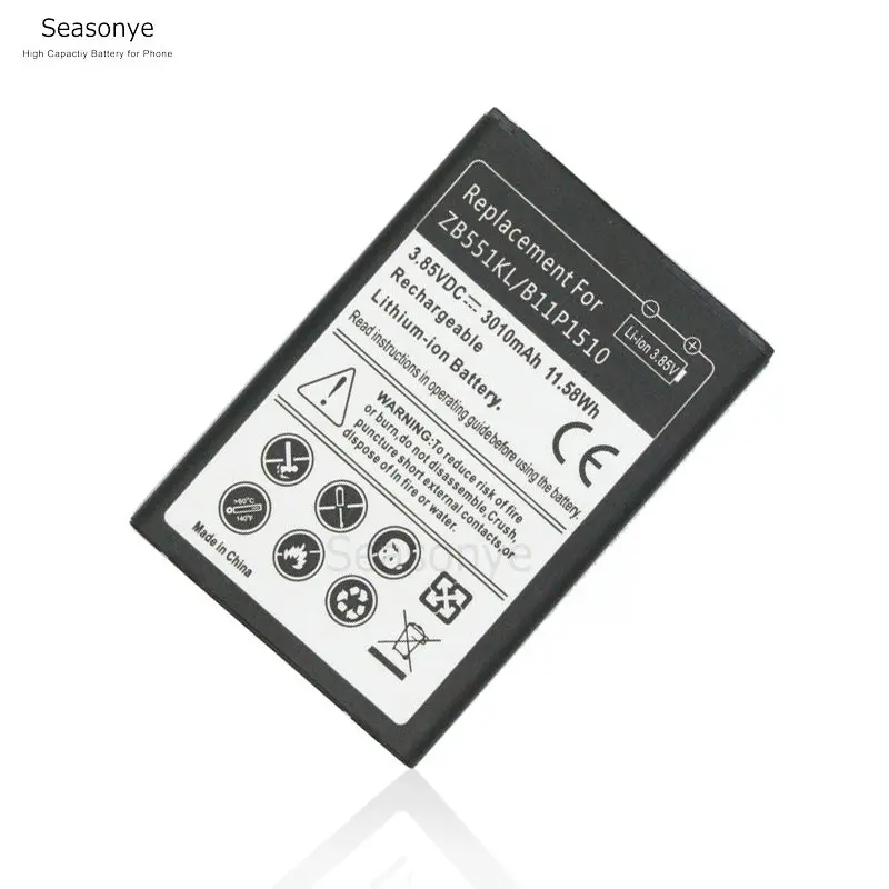 

Seasonye 1x 3010mAh / 11.58Wh Phone Replacement Battery For ASUS ZenFone Go TV ZB551KL X013DB C11P1510 / B11P1510