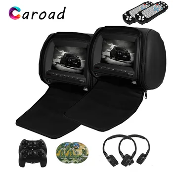 

Monitor 7 Inch Wide View TFT LCD Digital Screen Car DVD Player Headrest With IR/FM Transmitter USB SD Speaker Game MP5 Player