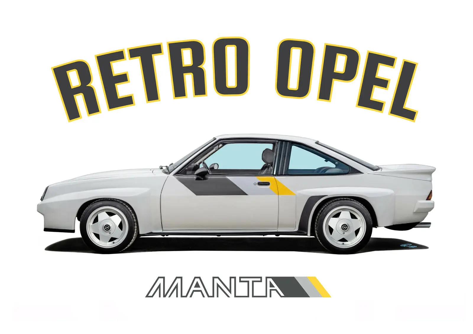 

OPEL MANTA 400 t-shirt. RETRO OPEL. CLASSIC CAR. GERMAN. MODIFIED. RALLY.