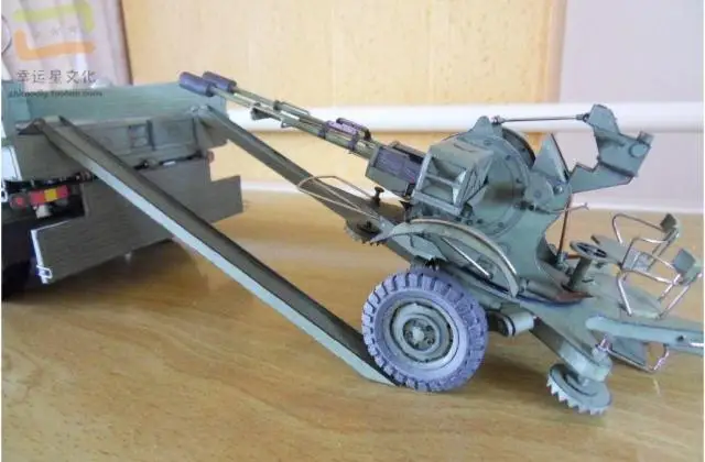 1:25 Star266 грузовик и телефон модель в Военном Стиле 3D бумажная DIY