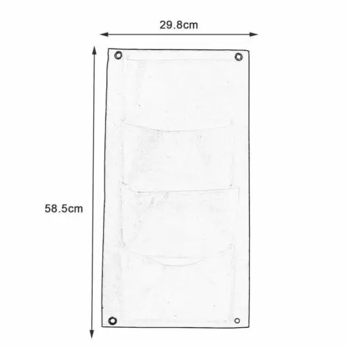 Домашний декор, 4 кармана, посадочная сумка, настенное Вертикальное Озеленение, подвесные садовые уличные сумки для выращивания