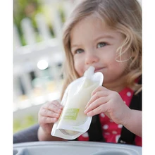 Сумка для еды упаковка сжимаемые пластиковые пакеты для смузи 1 коробка одноразовое использование многоразового сохранение свежести мешок крышка контейнер для детского питания коробка