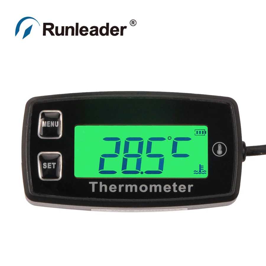 

Digital TEMP METER thermometer temperature meter + RL-TS003 PT100 -20 +300 sensor for motorcycle pit bike buggy ATV engine water