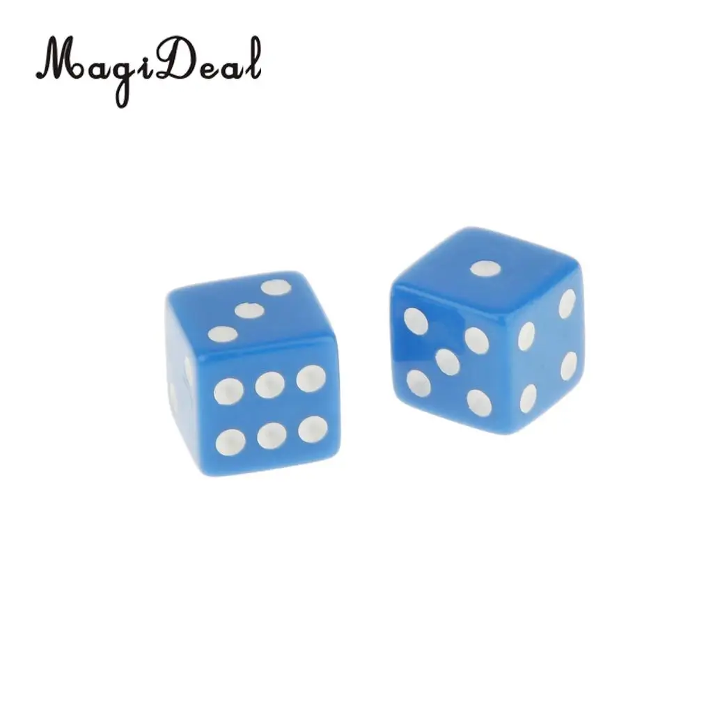 MagiDeal абсолютно новые 100 x Непрозрачные Акриловые 16 мм шестигранные игральные