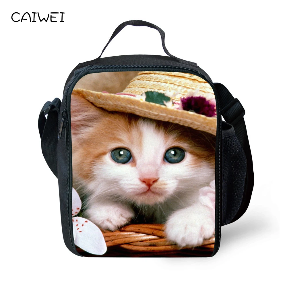 Kawaii Animal Lunch Box Student Portable Insulated Thermal Lunch Bags ...
