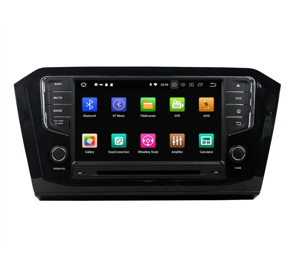 Top 4GB+32GB Octa Core Android 8.0 Car Audio DVD Player for VW Volkswagen PASSAT 2015 2016 Car Radio GPS Bluetooth WIFI Mirror-link 1