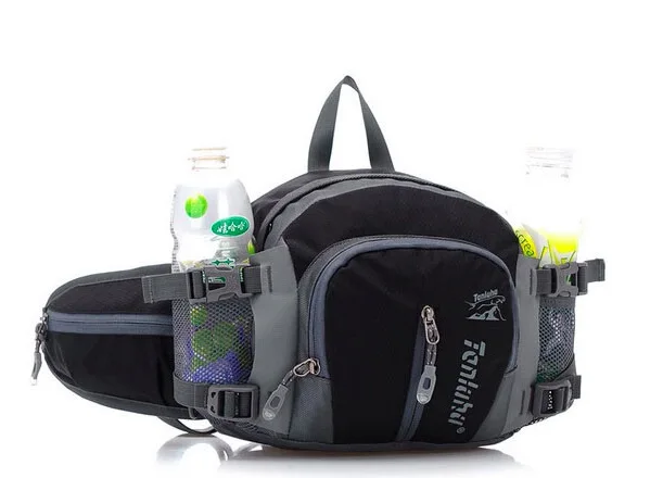 Спортивная сумка для альпинизма, велосипеда и бега, с карманами для движения, водонепроницаемая, 6 цветов, Мужская поясная сумка, многоцелевой рюкзак - Цвет: 1