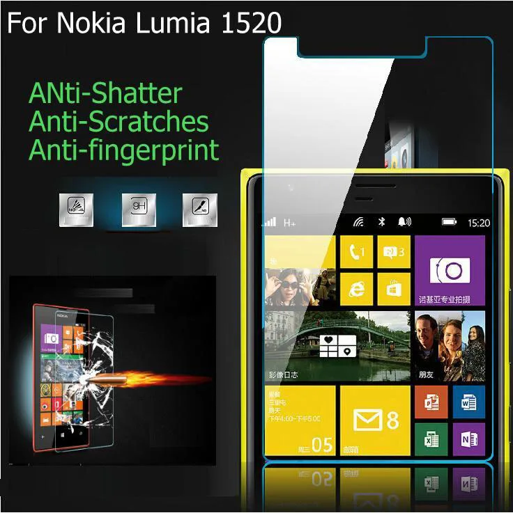 Лучшее качество 1x0 33 мм 9H для NOKIA Lumia 1520 6 &quotПремиум Закаленное стекло