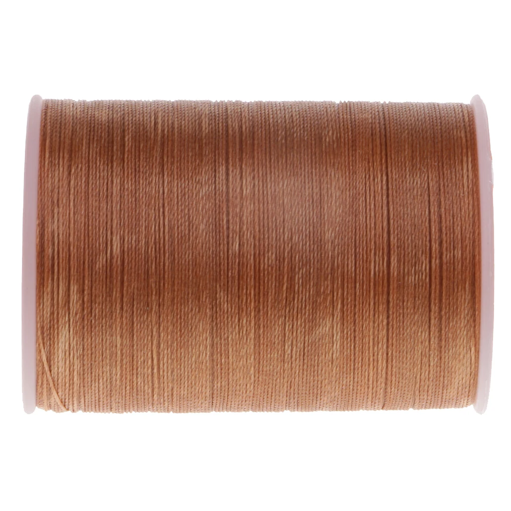 High Quality 4 Rolls 300M 0.35mm Durable Round Waxed Polyester Thread Wax String Leather Sewing Stitching Jewelry Craft