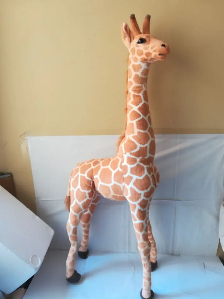 Искусственные Животные Жираф Плюшевые игрушки куклы товары для дома аксессуары большие около 95 см Рождественский подарок t0833