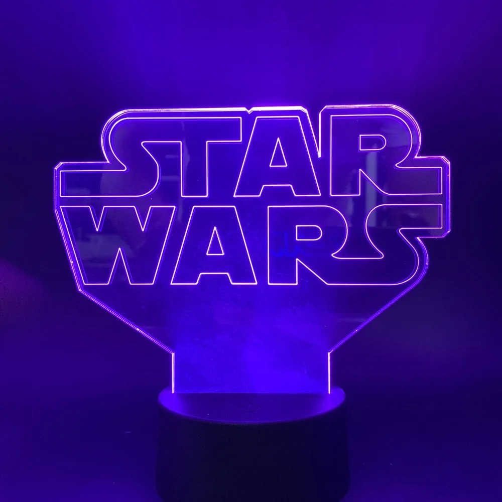 

Movie Star Wars Character 3d Led Night Light Touch Sensor Switch 7 Color Changing Nightlight for Kids Child Bedroom Decor Lamp
