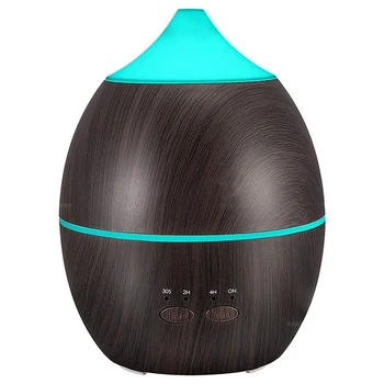 

300ml Wood Grain Aroma Diffuser Aromatherapy Essential Oil Diffuser Ultrasonic Cool Mist Humidifier Wiht for Office Home