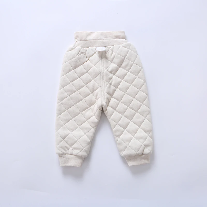Одежда для малышей Зимние теплые штаны для маленьких девочек штаны из хлопка для маленьких мальчиков детские штаны стеганые детские штаны с высокой талией