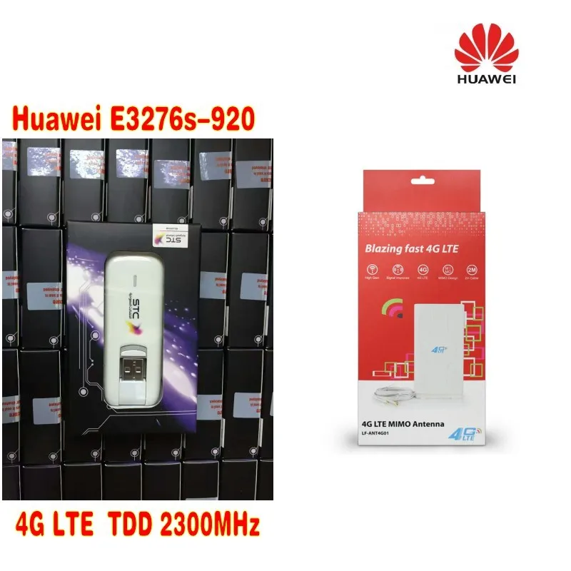 Разблокирована Huawei E3276S-920 E3276 4 г LTE модем 150 Мбит/с + 49dbi 4 г TS9 антенны