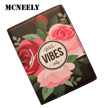 

Famous Brand Mcneely Women Men Travel Passport Case ID Card Cover Passport Holder High-quality Leather Fashion Passport Covers