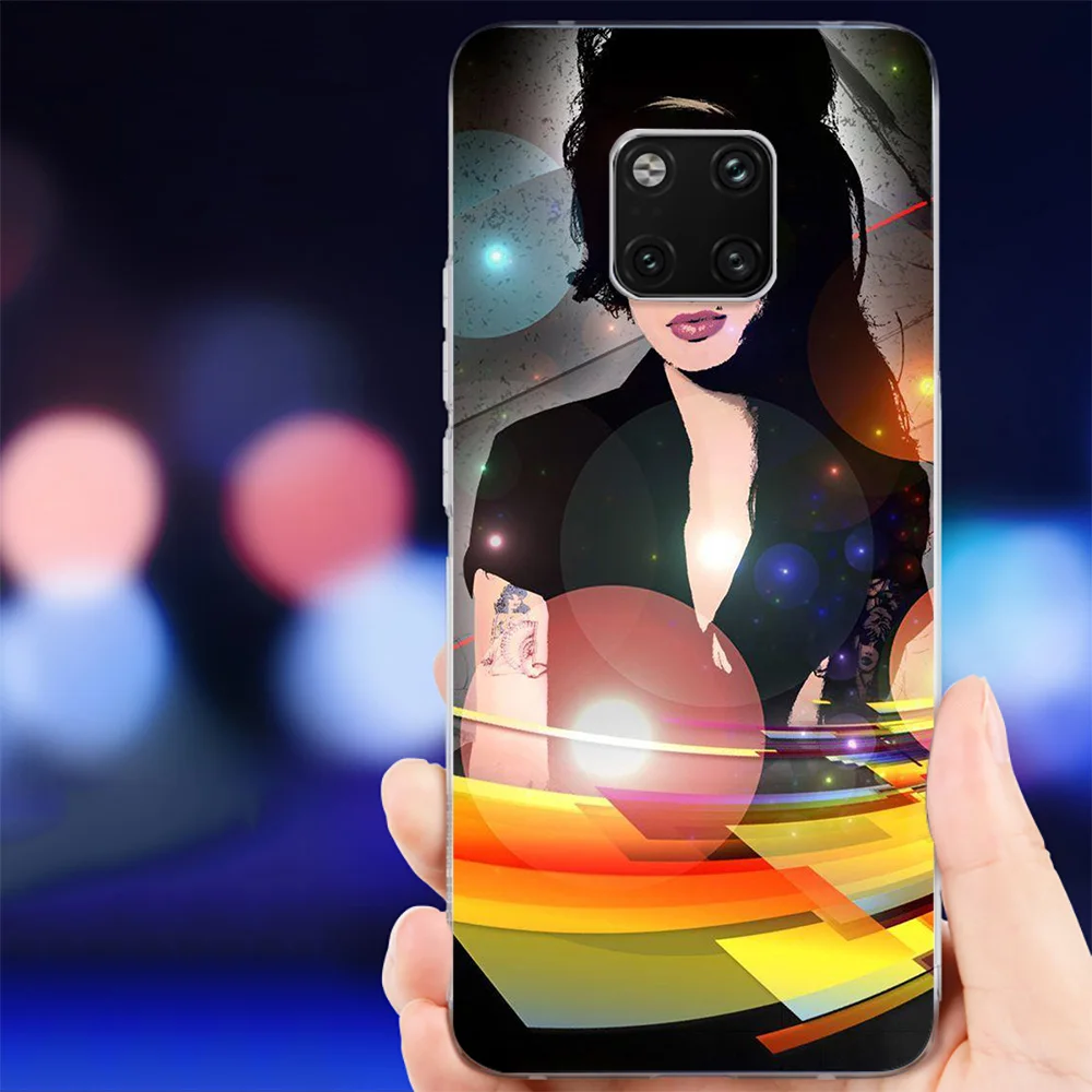 IYICAO Amy Winehouse Мягкий силиконовый чехол для телефона Huawei Mate 10 20 Lite Pro Nova 2 2i 3 3i 4 TPU
