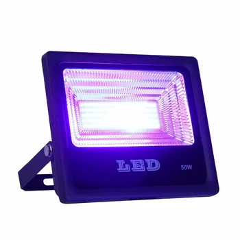 

50W UV LED Black Light with US Plug, Ultra Violet LED Flood Light LED Projector IP65-Waterproof for Blacklight Party ST222