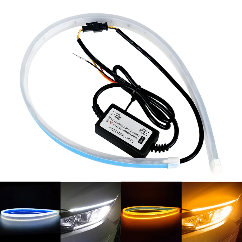 2x Flexible Soft Tube Guide Car LED Strip For VW Passat B5 B6 CC Golf 4 5 6 7 Jetta mk4 mk5 mk6 Polo tiguan Ultrafine DRL 2x Flexible Soft Tube Guide Car LED Strip For VW Passat B5 B6 CC Golf 4 5 6 7 Jetta mk4 mk5 mk6 Polo tiguan Ultrafine DRL