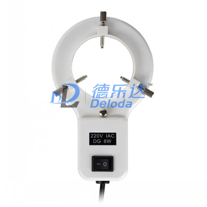 

2018 1pc 8W White Color LED Illuminated Ring Lamp Circular Fluorescent Lamp Ring Light Microscope Light for Stereo Microscope