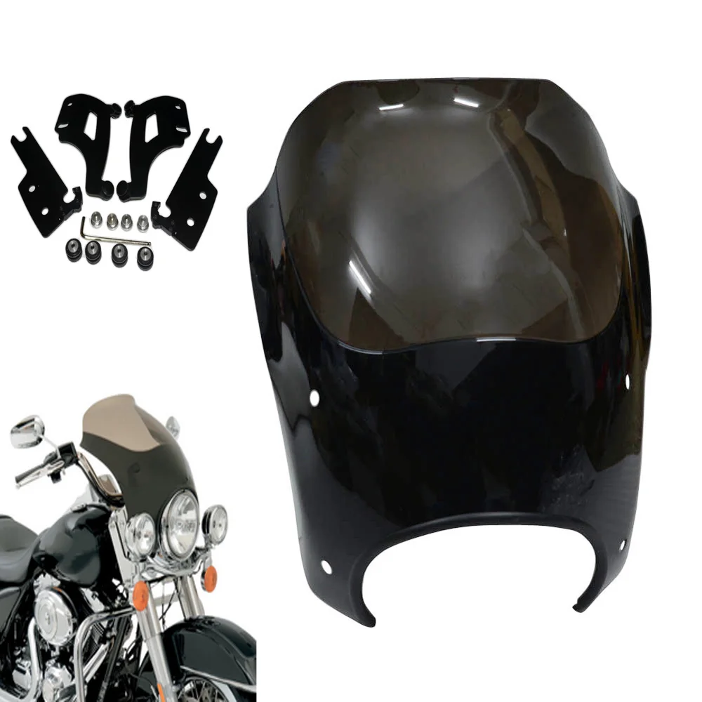 

Windshield Bullet Fairing for Harley Road king Custom Injected FLHRSI 04-05 Injected FLHRI 2006 Headlight Fairing FLHR Road King