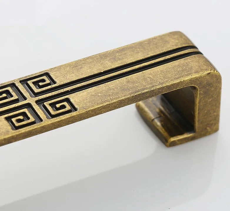 FAST SHIPPING Ancient Chinese Style Solid Zinc Alloy Drawer Handle Door Pull Cabinet Handle Antique Brass Matt Antique Brass