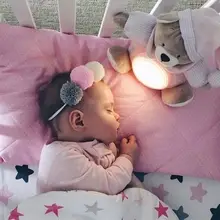 30 см с изображением милого плюшевого медведя музыкальный светильник плюшевые куклы Pat лампа для комфортного сна светодиодный ночной Светильник успокоить медведь игрушки для детей, подарки для детей