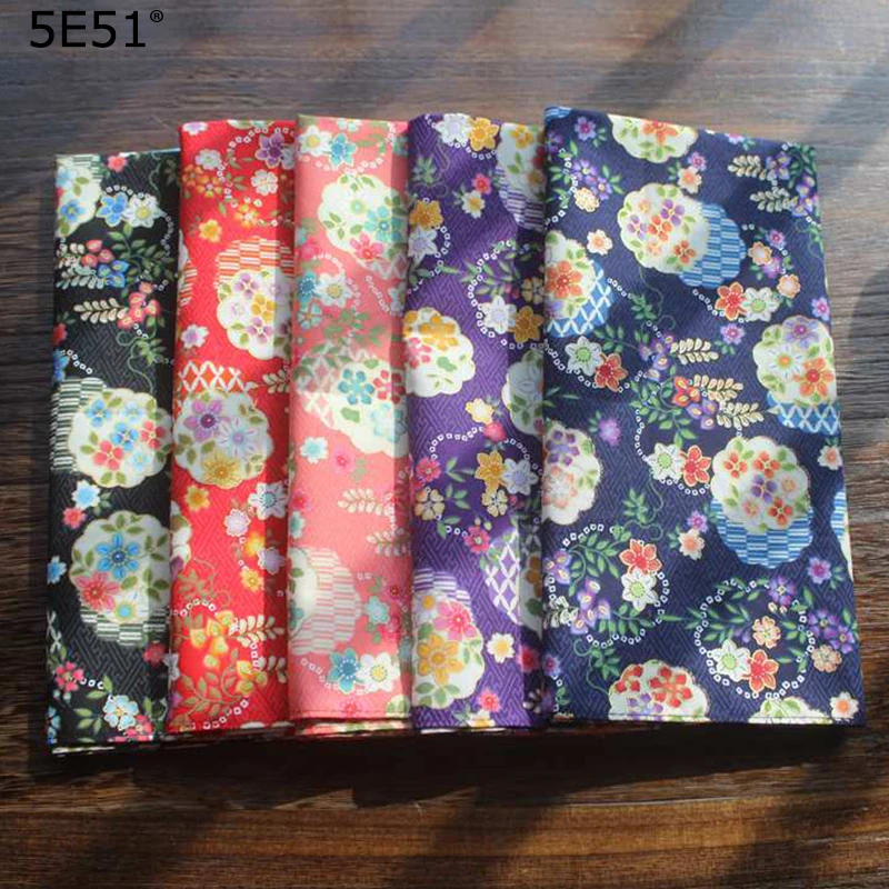  Japanese style big handkerchief kerchief cotton 100%/sakura printed 52cm/Many uses