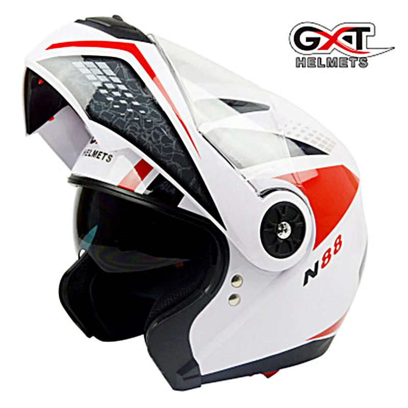 

GXT New DOT ECE Sticker Flip Up Modular Helmet Dual Lens Motocross Moto Racing Motocicleta Casco Men's Women's Motorcycle Helmet