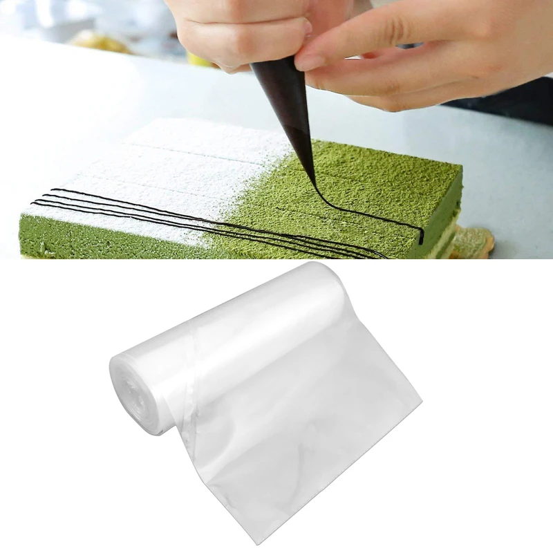 

50pcs/roll Disposable Thicken Pastry Bag Icing Piping Bag Cookies Cupcake Cream Decor Bags Fondant Cake Decorating Pastry Tools
