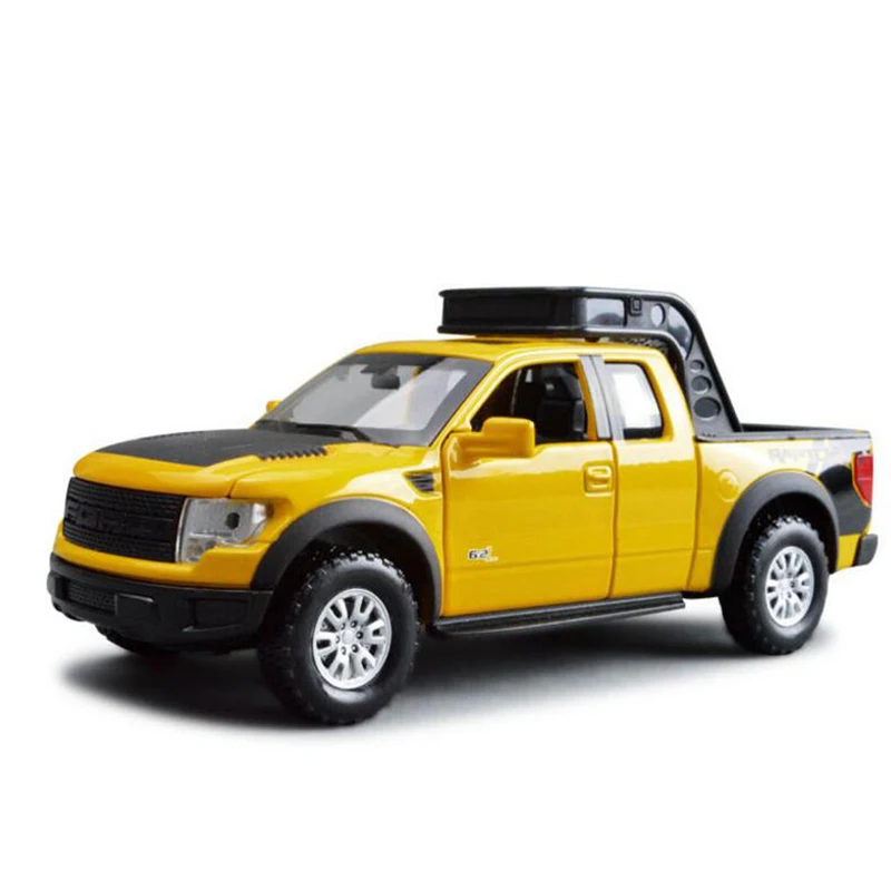 Детские игрушки 1/32 моделирование Ford 150 Raptor пикап сплава литья под давлением