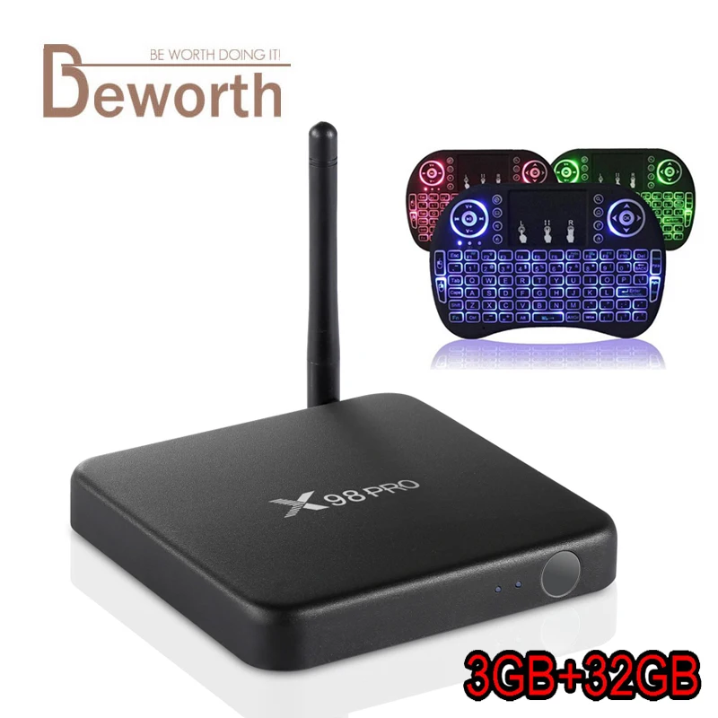 

X98 PRO Metal Case Amlogic S912 3GB 32GB Octa Core Android 6.0 TV Box 2GB 16GB 2.4/5GHz Wifi HD2.0 4K HDR10 BT4.0 Media player
