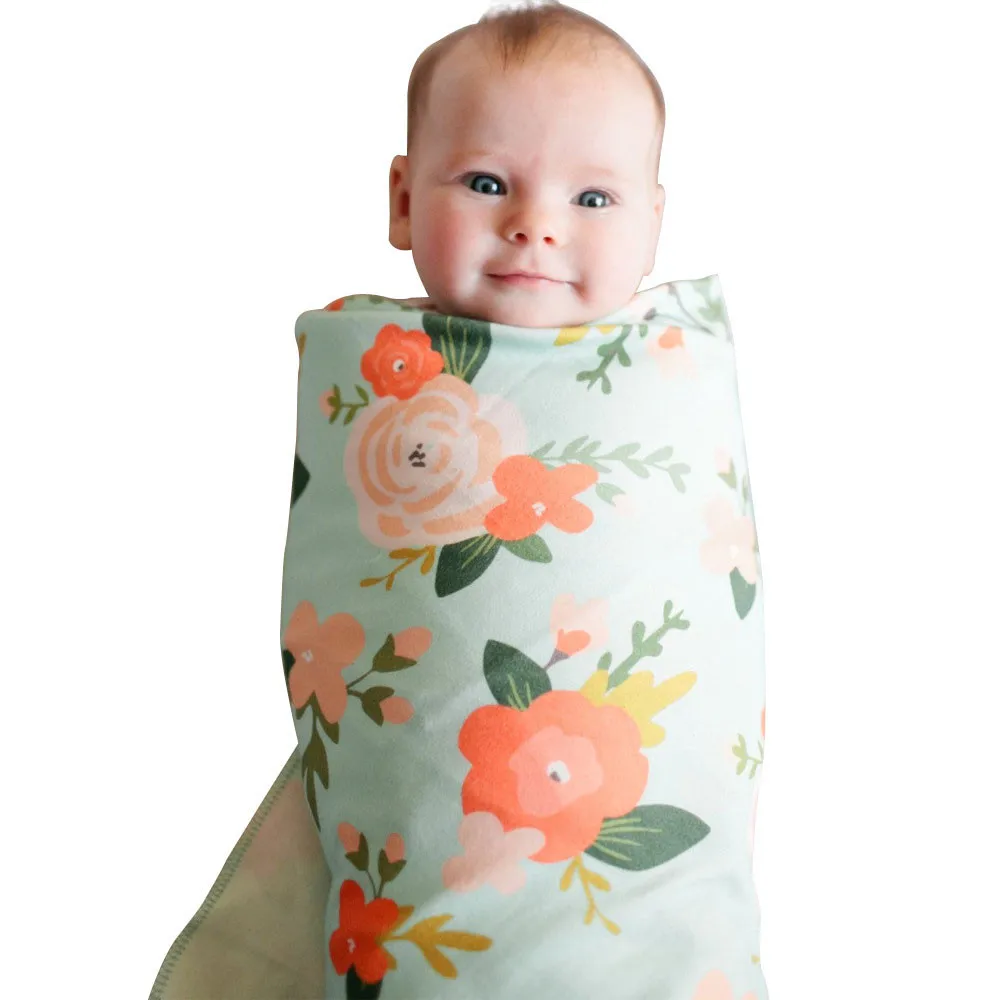 newborn swaddle and headband