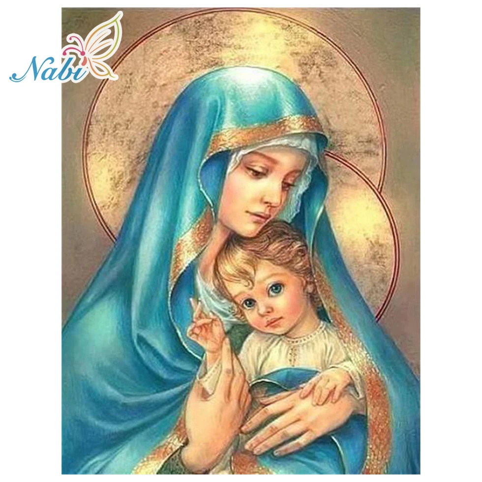 

5d diy diamond painting full square Diamond embroidery religion nossa senhora - diamond mosaic daimond painting 669DD