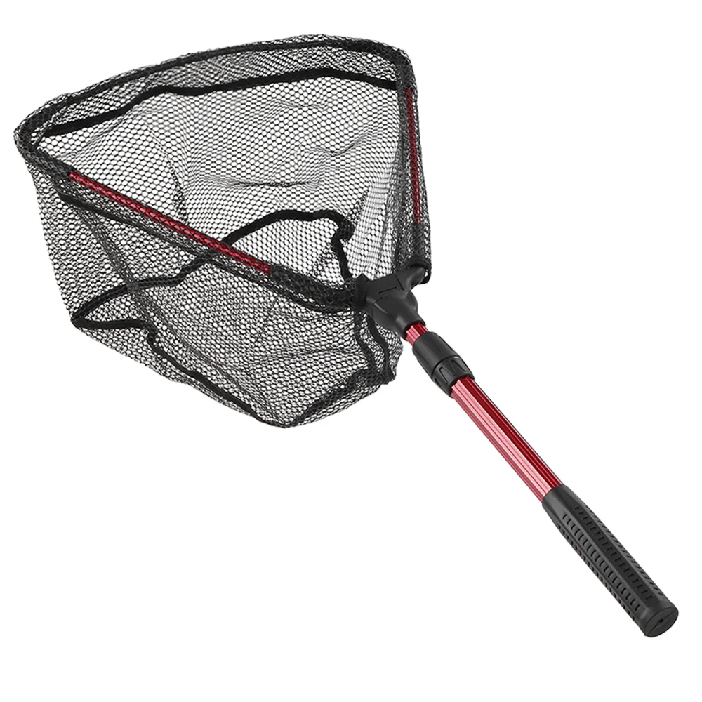 Lixada-Faltbare-Fisch-Kescher-Faltbare-Teleskop-Aluminium-Pole-Griff-Sicher-Fisch-Fang-Freigabe-Fischernetz-Pesca
