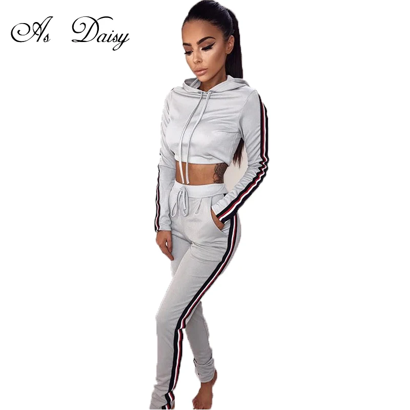 two piece cropped tracksuit