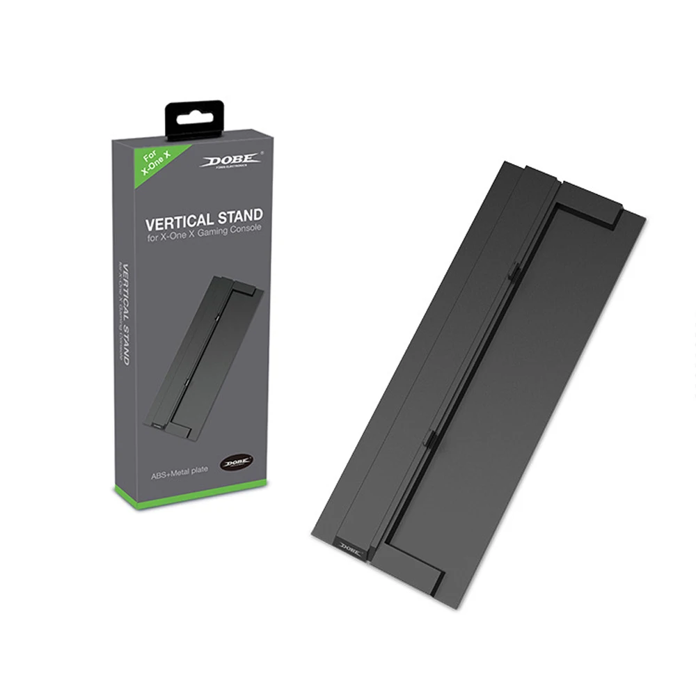  Vertical Stand with ABS Platic Front + Metal Bottom Plate For Xbox One X Console
