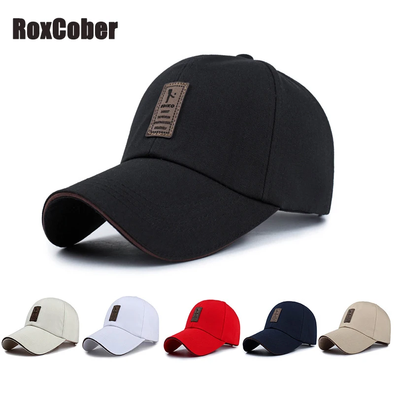

RoxCober Summer Cotton Unisex men women Baseball Caps Visors Hat Snapback Caps Outdoor Solid Golf Hats gorra hombre gorras