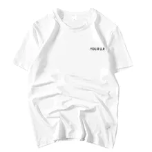 KPOP SHINee got7 же простой с принтом в виде букв и Круглая горловина футболка унисекс летняя свободная футболка с короткими рукавами 5 видов цветов, модный топ, футболки