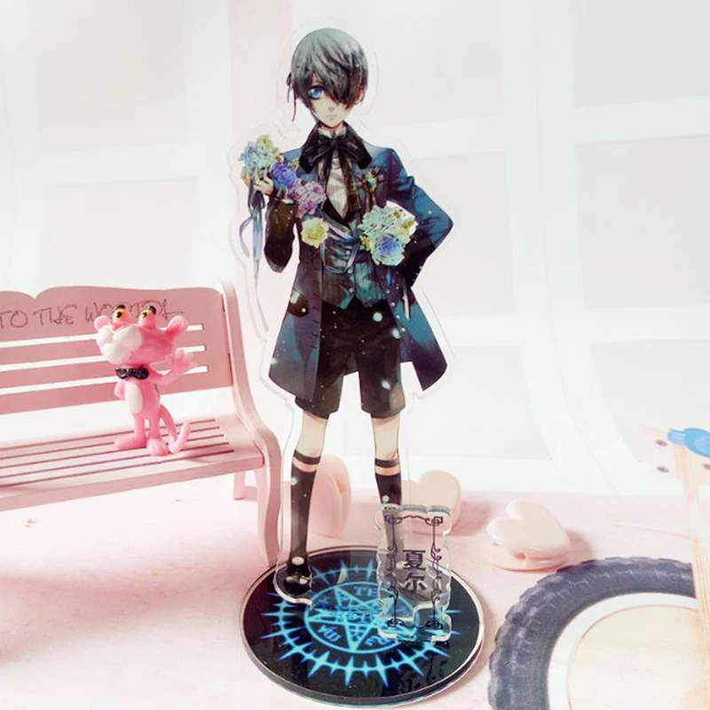

1 Pc Hot Sale Anime Japanese Black Butler Sebastian Ciel Acrylic Stand Figure Model Plate Holder Topper Figure Toy