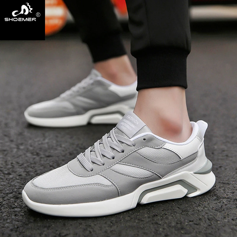 

SHOEMER Fashion Men's Shoes Lac-up Men Casual Shoes Lightweight Comfortable Breathable shoes Couple Walking Sneakers Zapatos