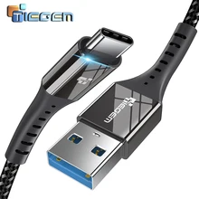 TIEGEM USB 3,0 Тип C 2.4A USB C кабель для huawei быстрой зарядки Тип usb-C кабель для samsung S9 S8, google Pixel 2