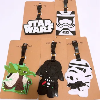 

IVYYE 1PCS Star wars Darth Vader Anime Luggage Tag Accessories Suitcase ID Portable Tags Holder Baggage Travel Labels New