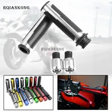 " 22 мм руль ручные ручки золотые мотоциклетные ручки черный чпу подходит для