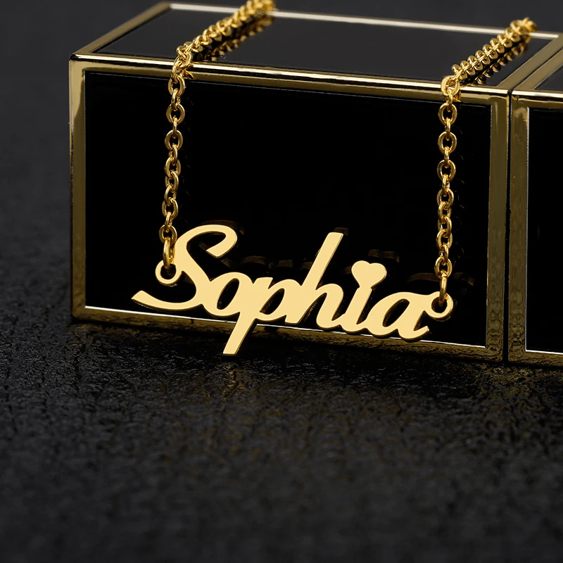 

Personalized Custom Name Bracelet For Women Stainless Steel Charms Handmade Engraved Handwriting Love Bangle Gift Gold Bracelet