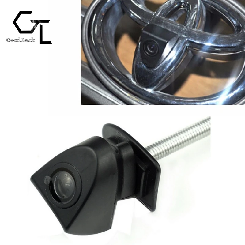 CCD Car Front View Logo Embeded Camera For Toyota Prado Highlander Land