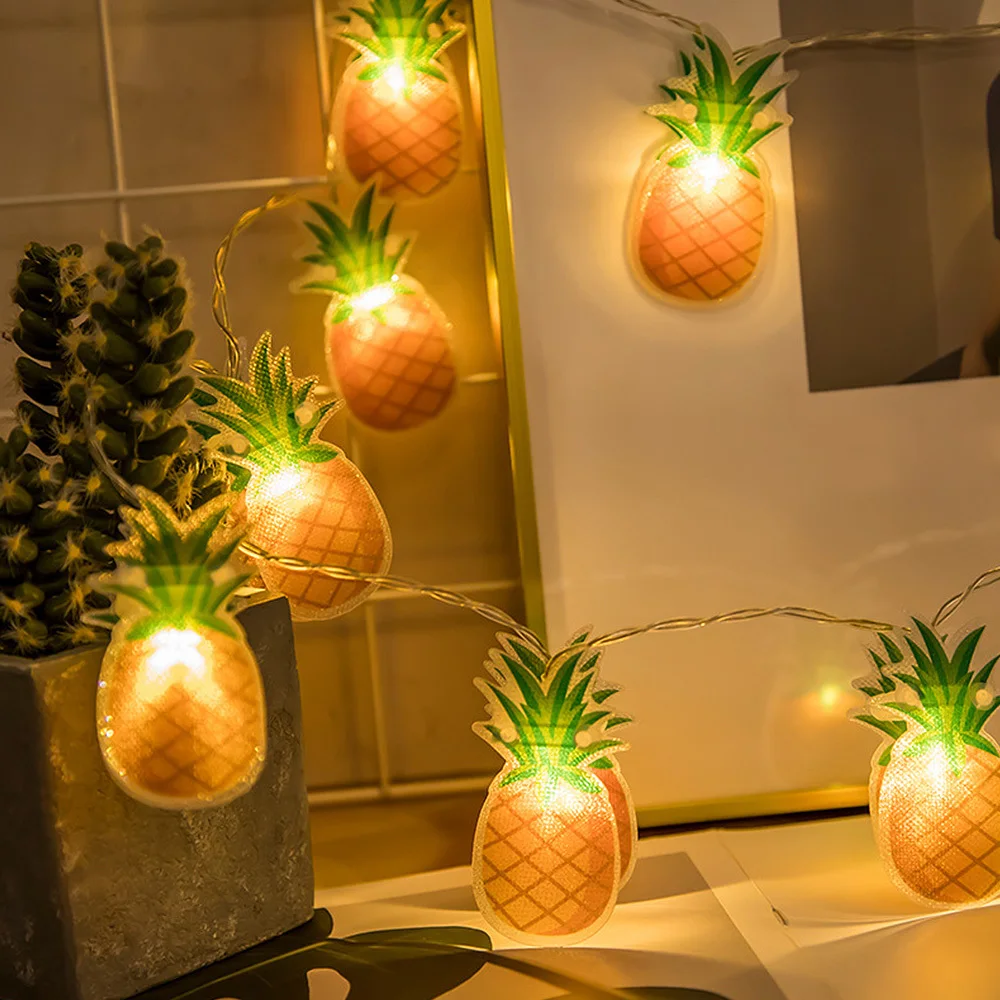 

3M Pineapple LED Lighting Strings String Christmas Light Night Light Warm White With AA Battery for Wedding Party Decoration