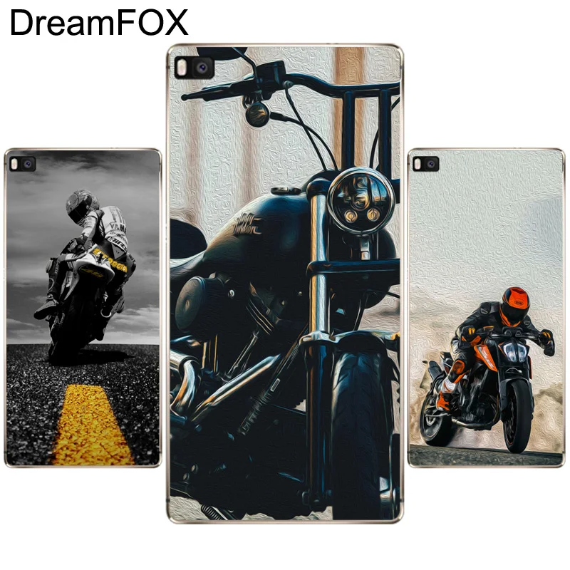 

DREAMFOX M194 Cool Motorcycle Soft TPU Silicone Case Cover For Huawei P8 P9 P10 P20 P30 Lite Pro P Smart Plus 2017 2019
