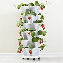 Для выращивания цветов, овощей Фруктовые посадки садовый горшок принадлежности для дома сад посадочный горшок tery 3D многослойный цветочный горшок Superposition