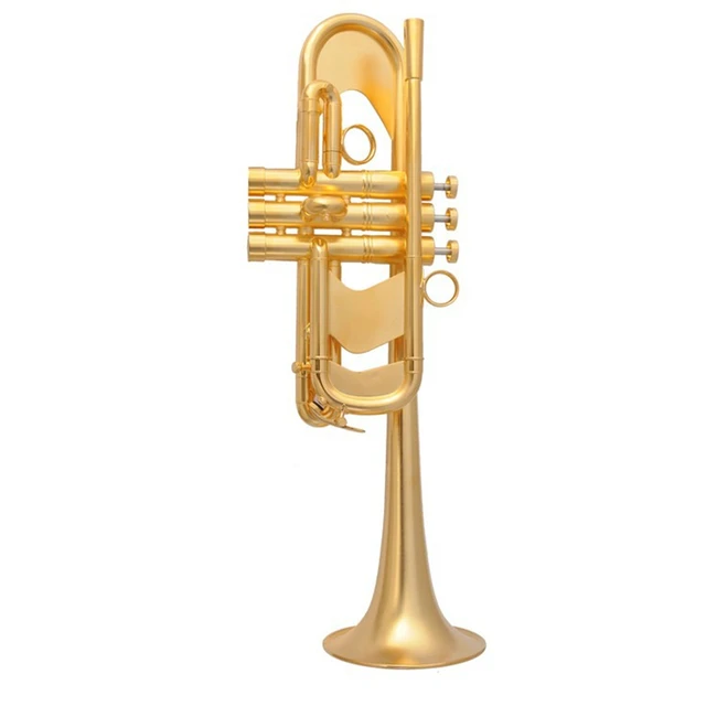 Best price at $2176 Cheap VECKY B-G912 design from BACH heavy trumpet sand gold trumpet gold lacquer professional level Professional customization