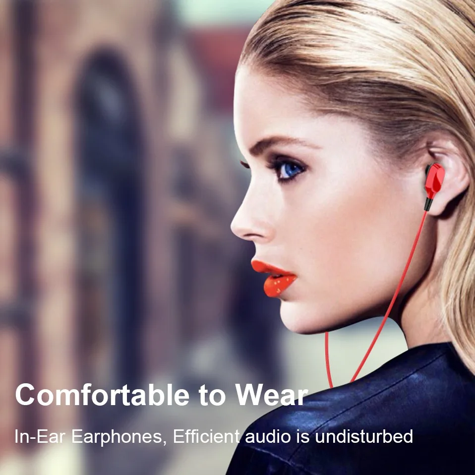 Mini Earbuds Earphone Wired Dual Driver Headphones with Mic for Phone Computer 3.5mm In-Ear Stereo Earphones Handsfree Headset   (5)